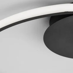 Plafoniere Moderne-Selezionato da Mazzolaluce Plafoniera nera led 3000k circolare per soggiorno