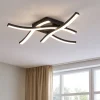 Plafoniere Moderne-Selezionato da Mazzolaluce Plafoniera nera led 20w 4000k per soggiorno