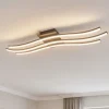 Plafoniere Moderne-Eglo Plafoniera nera led 21w 3000k per soggiorno roncade