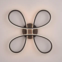 Plafoniere Moderne-Selezionato da Mazzolaluce Plafoniera nera moderna led 22w 3000k dimmerabile