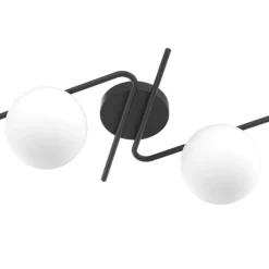 Plafoniere Moderne-Top Light Plafoniera nera moderna holly