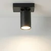 Plafoniere Moderne-Perenz Illuminazione Plafoniera nera oddy perenz cilindro spot orientabile