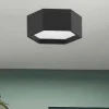 Plafoniere Moderne-Selezionato da Mazzolaluce Plafoniera nera per cucina led 3000k 25cm
