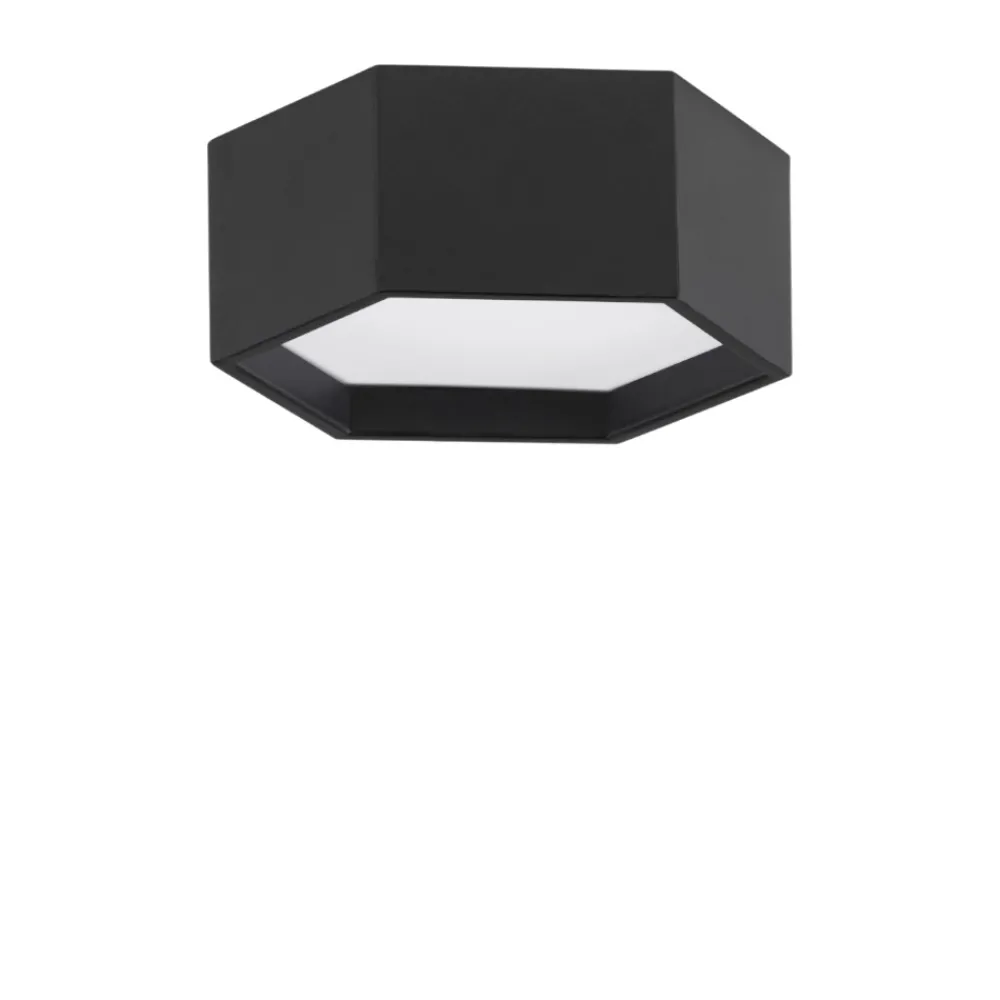 Plafoniere Moderne-Selezionato da Mazzolaluce Plafoniera nera per cucina led 3000k 25cm