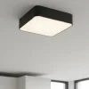 Plafoniere Moderne-Selezionato da Mazzolaluce Plafoniera nera quadrata 46cm per soggiorno