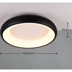 Plafoniere Moderne-Selezionato da Mazzolaluce Plafoniera nera rotonda 46cm led 29w dimmerabile per cucina