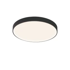 Plafoniere Moderne-Selezionato da Mazzolaluce Plafoniera nera rotonda 50cm 40w 2700k 3300k 4000k led dimmerabile moderna