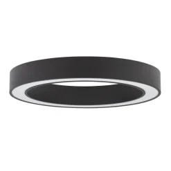Plafoniere Moderne-Selezionato da Mazzolaluce Plafoniera nera tonda 80 cm moderna led cct 59w dimmerabile 2700k a 4000k telecomando app