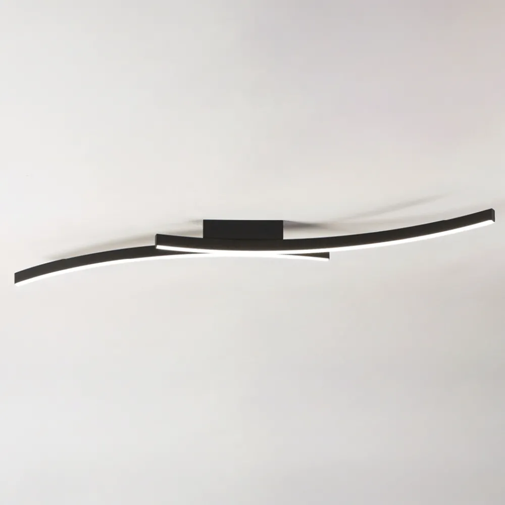 Plafoniere Moderne-Vivida International Plafoniera nera vivida hyperbola led 40w 3000k 4000k moderna
