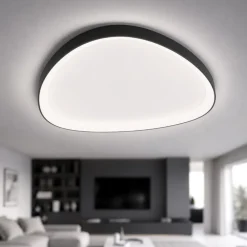 Plafoniere Moderne-Vivida International Plafoniera nera vivida lifering led 60w 3000k 4000k moderna
