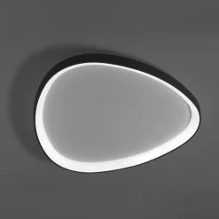 Plafoniere Moderne-Vivida International Plafoniera nera vivida lifering led 60w 3000k 4000k moderna