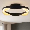 Plafoniere Moderne-Selezionato da Mazzolaluce Plafoniera nero oro design moderna per soggiorno