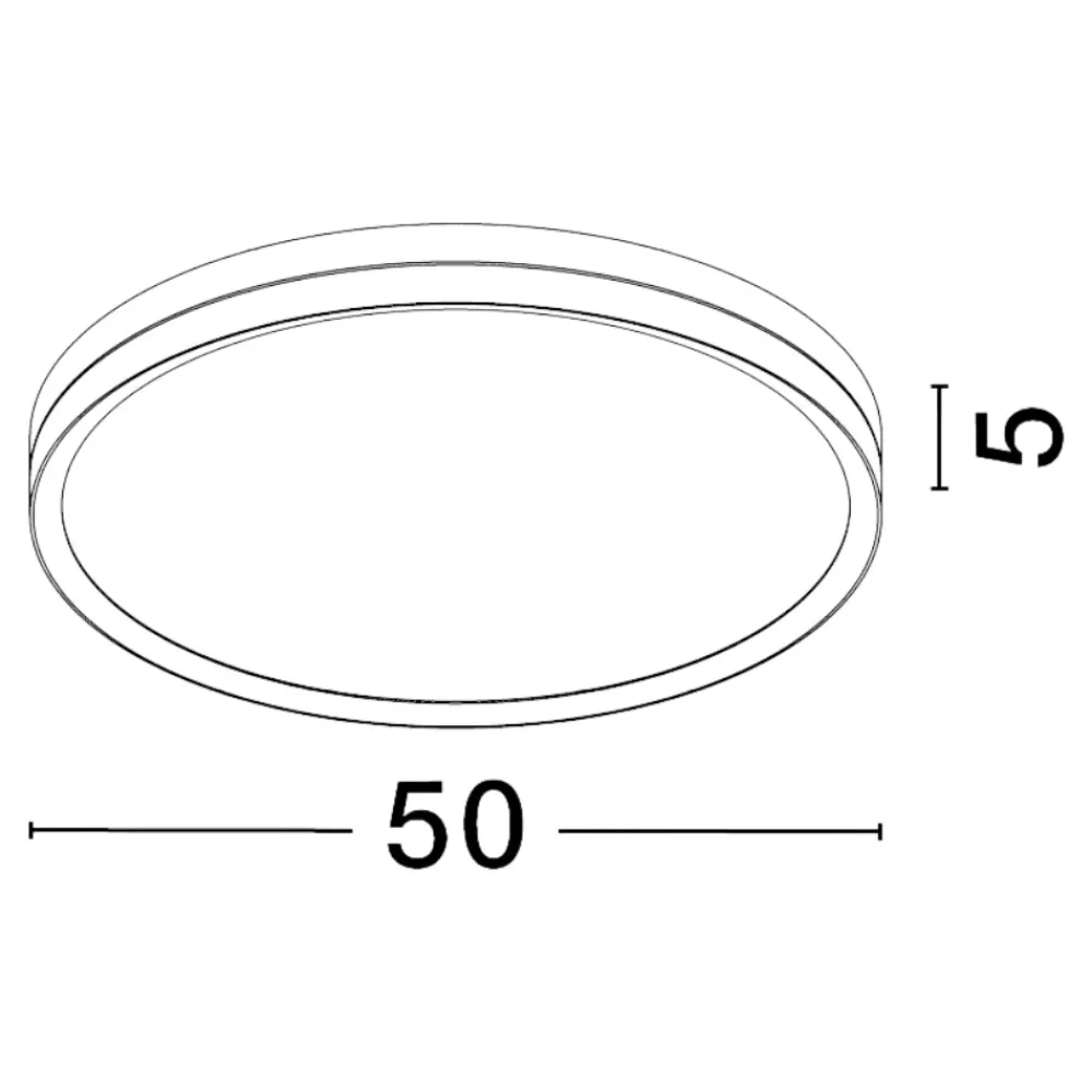 Plafoniere Moderne-Selezionato da Mazzolaluce Plafoniera nero oro rotonda 50cm led 38w 3000k