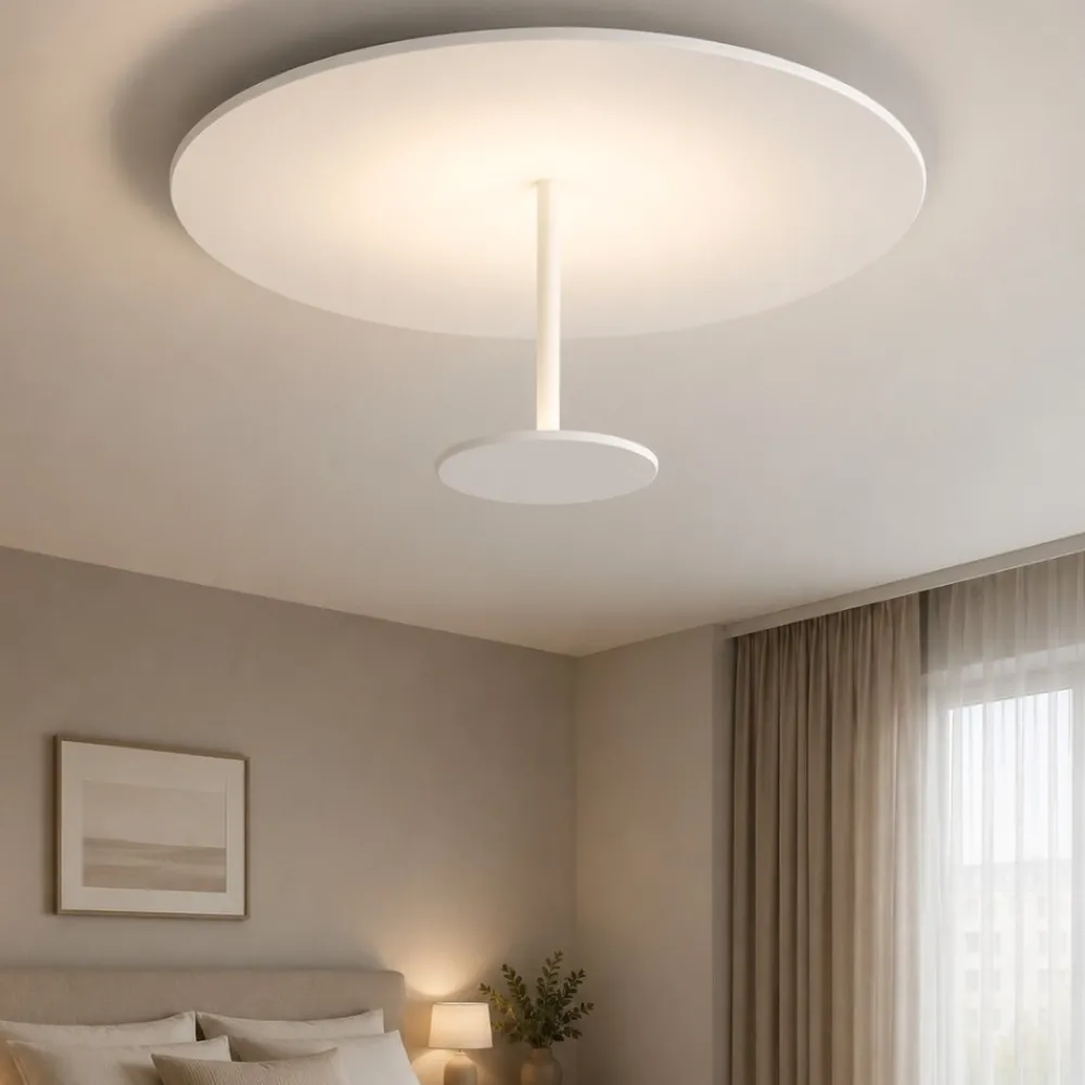 Plafoniere Moderne-Selezionato da Mazzolaluce Plafoniera nina led 30w 3000k dimmerabile bianca per camera da letto