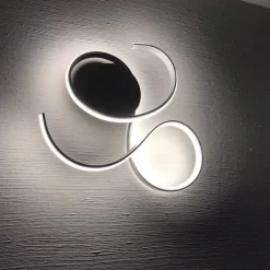 Plafoniere Moderne-Ondaluce Plafoniera pl pc twist bianca led 41w 3000k