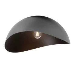 Plafoniere Moderne-Selezionato da Mazzolaluce Plafoniera opi cupola 50cm semisfera nera moderna