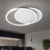 Plafoniere Moderne-Perenz Illuminazione Plafoniera orbit perenz led 43w 3000k bianco grigio tonda moderna