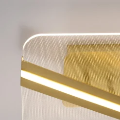 Plafoniere Moderne-Selezionato da Mazzolaluce Plafoniera oro led 3000k per soggiorno minimal