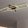 Plafoniere Moderne-Selezionato da Mazzolaluce Plafoniera oro led 34w 3000k dimmerabile moderna design per soggiorno