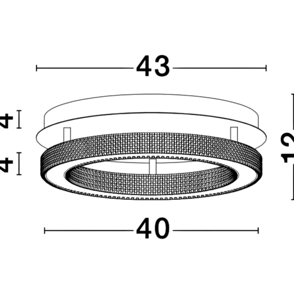 Plafoniere Moderne-Selezionato da Mazzolaluce Plafoniera oro per camera da letto led 40w 3000k dimmerabile