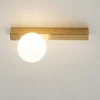 Plafoniere Moderne-Perenz Illuminazione Plafoniera oro sfera bianca moderna snooky