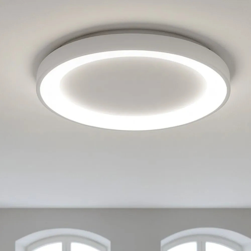 Plafoniere Moderne-Vivida International Plafoniera ovale bianca led 80w 3000k 4000k vivida lifering-r