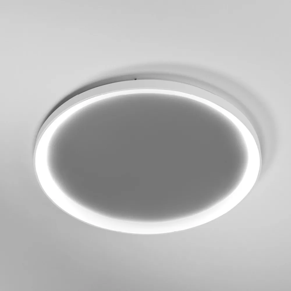 Plafoniere Moderne-Vivida International Plafoniera ovale bianca led 80w 3000k 4000k vivida lifering-r