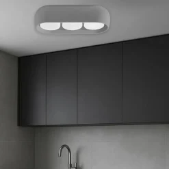 Plafoniere Moderne-Sforzin Illuminazione Plafoniera ovale da cucina sforzin mysia