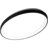Plafoniere Moderne-Vivida International Plafoniera ovale nera led 40w 3000k 4000k dimmerabile vivida lifering