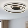 Plafoniere Moderne-Ideal Lux Plafoniera oz pl on-off nero led 48w 3000k design moderna