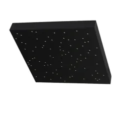 Plafoniere Moderne-Selezionato da Mazzolaluce Plafoniera pannello led cielo stellato nero 30x30