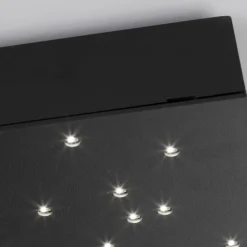 Plafoniere Moderne-Selezionato da Mazzolaluce Plafoniera pannello led cielo stellato nero 30x30