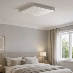 Plafoniere Moderne-Selezionato da Mazzolaluce Plafoniera pannello per camera da letto cielo stellato bianco led 3000k 4000k 8w