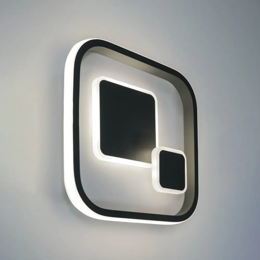 Plafoniere Moderne-Vivida International Plafoniera per camera da letto vivida roile quadrata led 3000k 4000k antracite