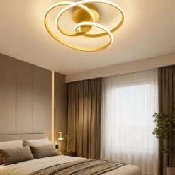 Plafoniere Moderne-Gea Luce Plafoniera per camera da letto diva oro led 40w 3000k