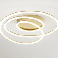 Plafoniere Moderne-Perenz Illuminazione Plafoniera per camera da letto oro spira perenz led 3000k