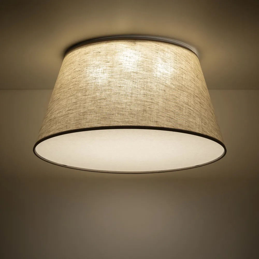 Plafoniere Moderne-Selezionato da Mazzolaluce Plafoniera per camera da letto cono di tessuto da soffitto