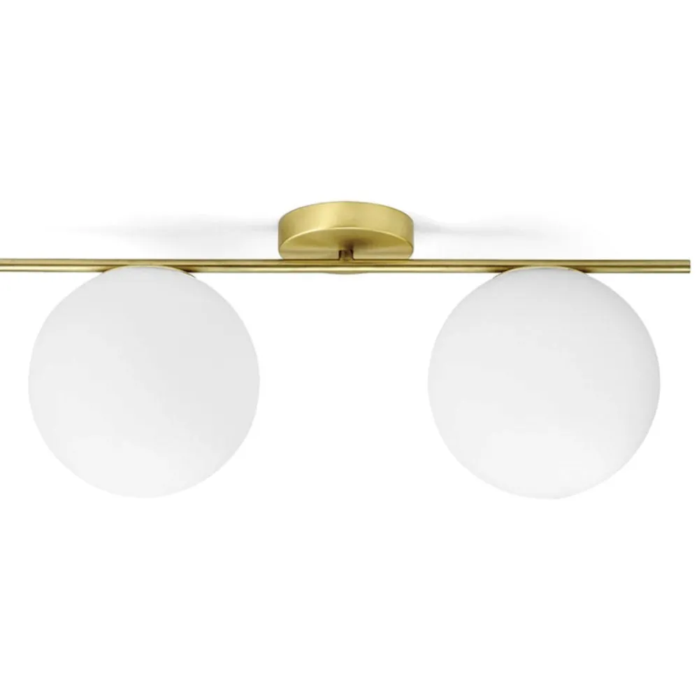 Plafoniere Moderne-Miloox Plafoniera per camera da letto moderna oro jugen