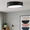 Plafoniere Moderne-Selezionato da Mazzolaluce Plafoniera per camera da letto nera moderna tonda