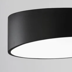 Plafoniere Moderne-Selezionato da Mazzolaluce Plafoniera per camera da letto nera moderna tonda