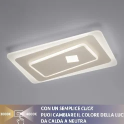 Plafoniere Moderne-Vivida International Plafoniera per camera da letto vivida brighton moderna led 60w