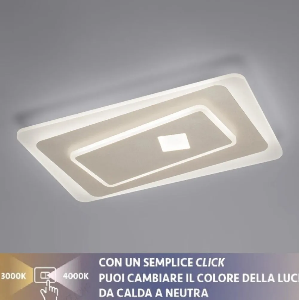 Plafoniere Moderne-Vivida International Plafoniera per camera da letto vivida brighton moderna led 60w