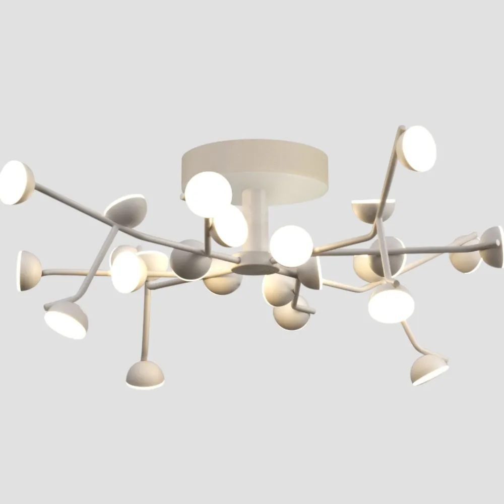 Plafoniere Moderne-Selezionato da Mazzolaluce Plafoniera per camera da letto led 72w 3000k design moderna