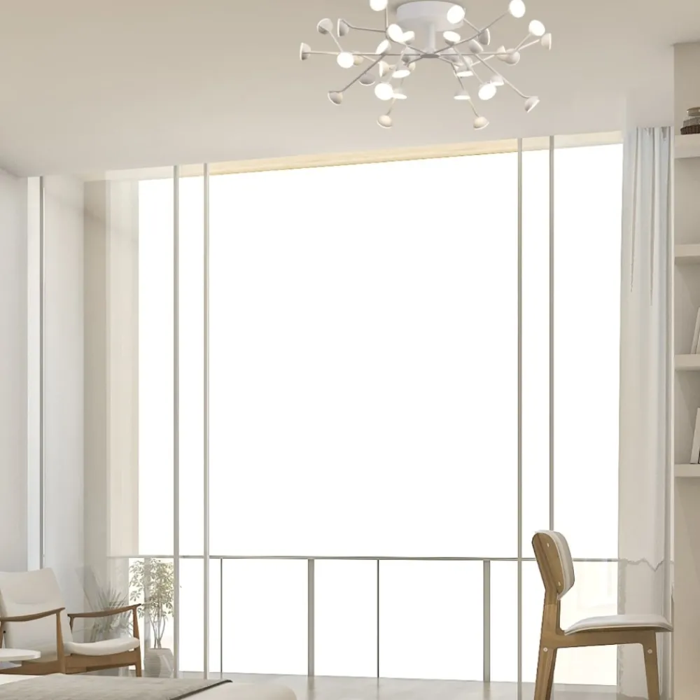 Plafoniere Moderne-Selezionato da Mazzolaluce Plafoniera per camera da letto led 72w 3000k design moderna