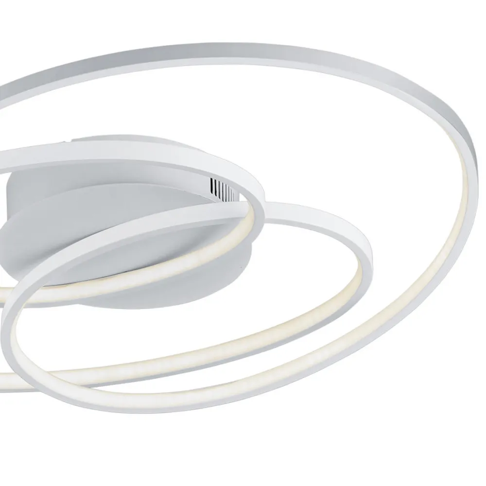 Plafoniere Moderne-Selezionato da Mazzolaluce Plafoniera per camera da letto moderna led 3000k dimmerabile bianca