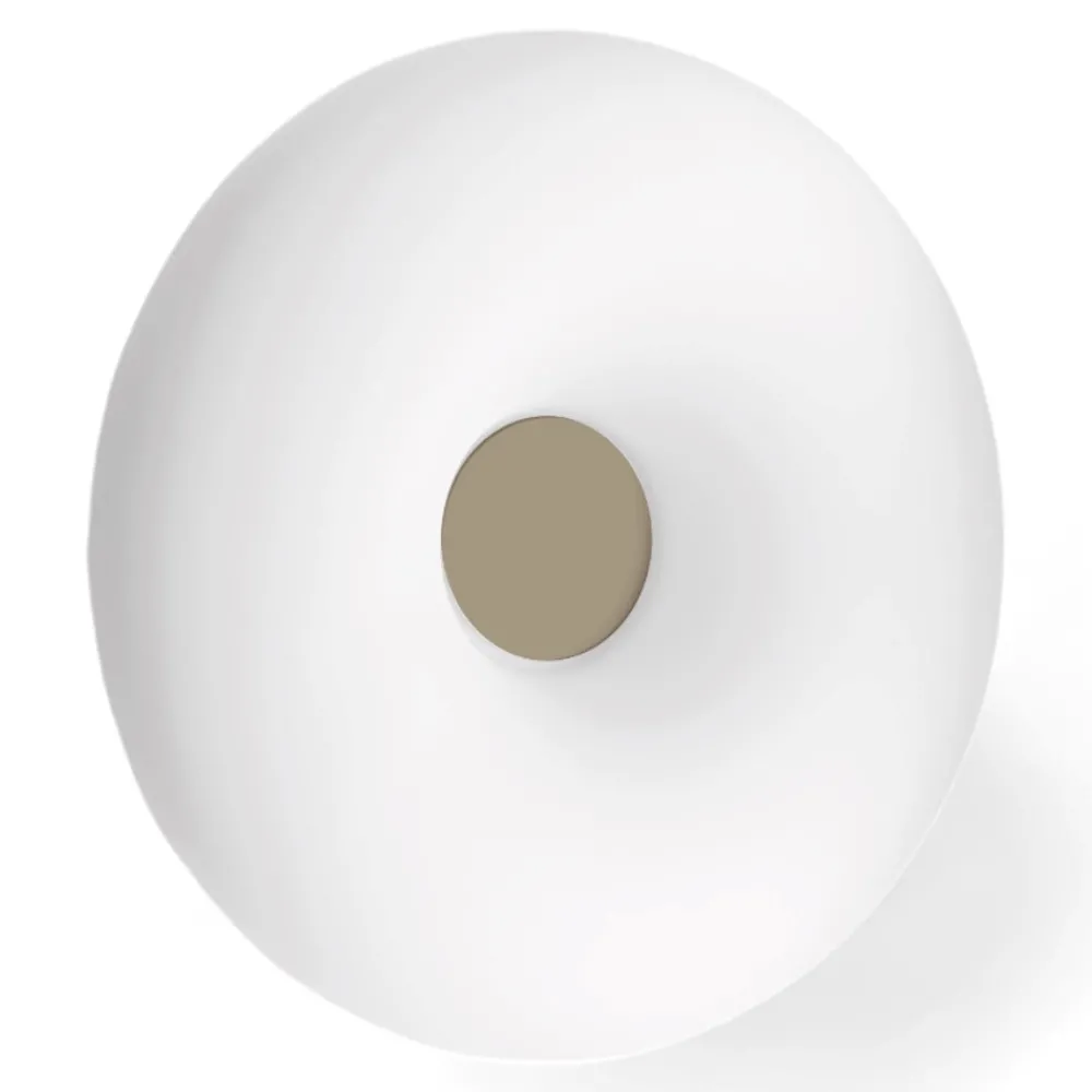 Plafoniere Moderne-Ondaluce Plafoniera per camera da letto rotonda vetro bianco nero tortora pl dodi