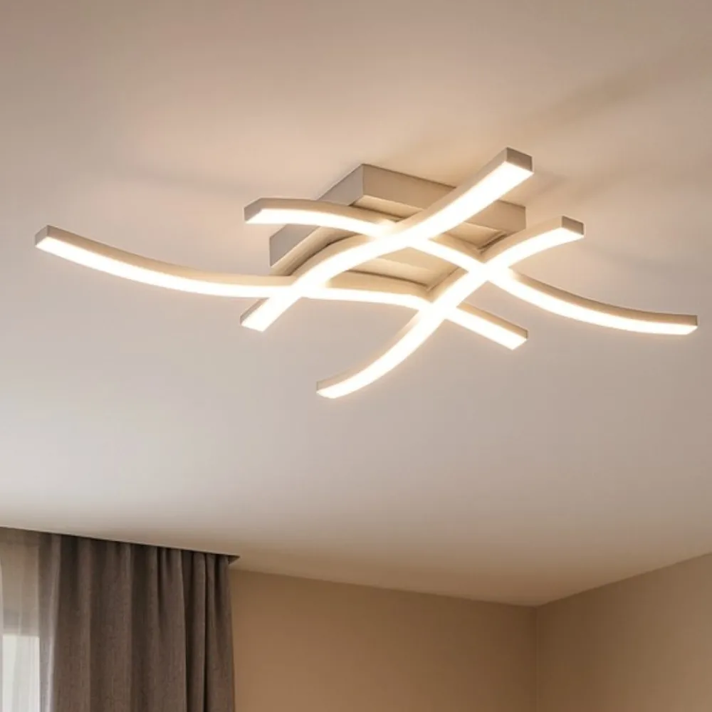 Plafoniere Moderne-Selezionato da Mazzolaluce Plafoniera per camera da letto led 20w 4000k moderna