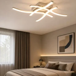 Plafoniere Moderne-Selezionato da Mazzolaluce Plafoniera per camera da letto led 20w 4000k moderna