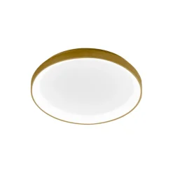 Plafoniere Moderne-Gea Luce Plafoniera per camera da letto krizia oro led 38w 3000k moderna