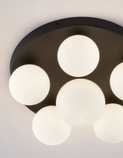 Plafoniere Moderne-Selezionato da Mazzolaluce Plafoniera per camera da letto moderna nera